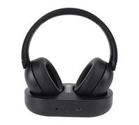 ASHATA Auriculares de TV Inalámbricos, Auriculares TV de 3.5 Mm con Base de Carga de Hogar (Enchufe de la UE)
