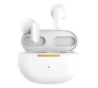ASHATA Auriculares Inalámbricos, BT 5.4 Half in Ear Hatphones con Baja Latencia Cancelación de Ruido Basco Mejorado y Sonido de Sonido Long Long Lorthing para Entrenamientos Deportivos (White)