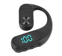 ASHATA Auriculares Inalámbricos de Orejas Abiertas Singlegables, Auriculares con Tierras de Oído con 5.5 30h Tiempo de Reproducción DT40 Sound Direccional Micéndico de Cancelación de (Black)