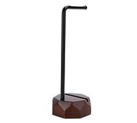 ASHATA Auriculares para Juegos de PC Soporte para Auriculares Soporte para Suspensión, Soporte para Auriculares de Escritorio de Madera, Pantalla para Auriculares para Juegos (Nuez)