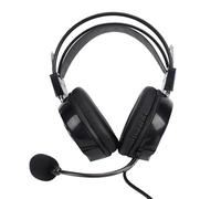 ASHATA Auriculares USB con Micrófono Auriculares con Cable con Micrófono Giratorio, Sonido de Alta Fidelidad, Almohadillas Suaves para los Oídos, para Exámenes de Idiomas en Clase