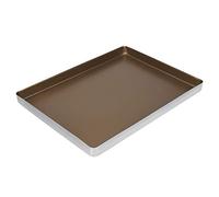 ASHATA Bandejas de Aluminio para Hornear Asar, Bandeja para Galletas | Bandeja para hornear, asado en horno doméstico, revestimiento antiadherente, aleación ligera, 1,5 mm de grosor