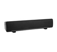 ASHATA Barra de Sonido, Altavoz USB Sonido Estéreo 3D Bajo Sonido Envolvente Portátil, Luz de Respiración LED Azul con Conector de Audio de 3.5 mm Reproductor para PC Phone TV,etc