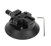 ASHATA Base de Montaje de Taza de Succión de Vacío de 4.6 Pulgadas con Orificios Roscados de 1/4in 3/8 Pulgadas, Soporte de Succión de la Cámara del Automóvil de la Bomba de Aire, 117
