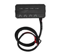 ASHATA Bloque de Fusibles de 12 V, Kit de Caja de relé de Fusibles Universal para Motocicleta de 20 A con Indicador de Advertencia LED, relé de Batería de 4 Circuitos, Accesorio de