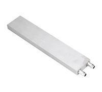 ASHATA Bloque de Refrigeración de Agua de Aluminio,Sistema de Disipación de Calor para PC, Ordenador, CPU,para Refrigeración por Agua Líquida de Portátil(40 * 200 * 12 mm)
