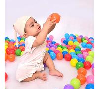 ASHATA Bolas de Olas Oceánicas de Colores Aleatorios, Juguete de Plástico Seguro para Nadar para Bebés y Niños, 50 Bolas de PVC Cómodas de Llevar para Escuelas (colorido1)