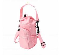 ASHATA Bolsa para Botella de Agua, Soporte Aislado Compacto para Senderismo, Camping, Uso Diario, 32oz, 40oz, Resistente Al Agua (Pink)