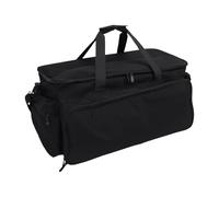 ASHATA Bolsa para Cables de DJ, Bolsa para Equipos de Música de Gran Capacidad con 6 Divisores Desmontables, Cojín Inferior Grueso para Computadora Portátil, para Equipos de DJ,