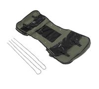 ASHATA Bolsa Trasera para Bicicleta, 35 L, Gran Capacidad, Diseño Ajustable para Aventuras en Bicicleta, Color Verde Oscuro
