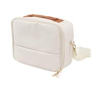 ASHATA Bolso de Protección para Cámaras SLR DSLR, Estuche Organizador de Viaje de Gran Capacidad para CP 910/1200/1300 y Otras Cámaras, con Correa Ajustable (Beige)