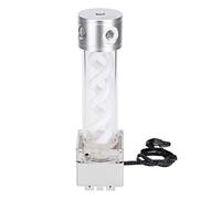 ASHATA Bomba de enfriamiento de Agua, Tanque de Bomba de Agua Ánodo de Aluminio Cabeza de 4 Metros Accesorios de computadora PUB-FS6MB-24, para Accesorios de refrigeración de Agua(Plata)