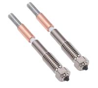 ASHATA Boquilla Bimetálica de Acero Endurecido de 0,6 Mm para QIDI Q2C Reemplazo Rápido de Resistencia a Altas Temperaturas 2PCS