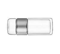 ASHATA Botella Infusora de té, Botella de Agua de Vidrio a Prueba de Fugas con Infusor de Acero Inoxidable de Doble Capa, 420 Ml, de té Aislada para Oficina, Viajes, Hogar (Color acero inoxidable.)