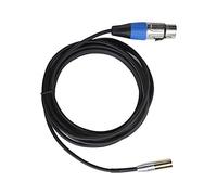 ASHATA Cable Adaptador Mini XLR Macho a XLR Hembra, Cable de Mini XLR Macho de 3 Pines a Hembra de 3 Pines para Cable de Micrófono de Cámara (3 metros/9,8 pies)