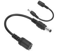 ASHATA Cable Convertidor de 7,4x5,0 Mm Hembra a Macho de 5,5x2,5 Mm, Cable Convertidor Adaptador de CC, 2 Piezas, para Computadora Portátil