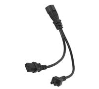 ASHATA Cable Convertidor de Enchufe de Alimentación Divisor en Y, IEC320 C14 a IEC320 C13 Y C5 Hembra, 10A 250V, Ideal para Fuentes de Alimentación de Portátiles