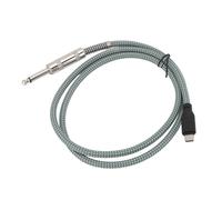ASHATA Cable de 1/4 de Pulgada a USB C, Estable de 6.35 Mm para Escribir C de Registro Cord Estéreo para la Guitarra para el Teléfono (2m)