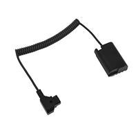 ASHATA Cable de Adaptador de Batería Ficticia, Toque D Estable para DMW DMW Batería Dummy Metal Flexible Durable Evite Sobrecargar para la Cámara Digital