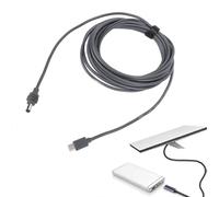 ASHATA Cable de Alimentación Mini USB C a CC, Cable de Alimentación Mini Tipo C a CC, Conductor de Cobre 18AWG Carcasa de PVC Cable USB C a CC Cable Satelital (5,5 m)
