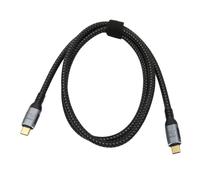 ASHATA Cable de Datos USB 4.0 Gen 3, Cable Tipo C a Tipo C, Carga de 240 W, Pantalla 8K 60 Hz, Cable de Datos USB 4.0 Gen 3 para Tabletas iOS Pro 12.9 11 Air Mini, para S23 22 21 20