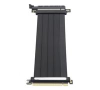 ASHATA Cable de Elevador GPU PCIe 4.0 X16, Diseño Segmentado EMI Cable PCIe -Riser -Riser 180 Grados de Alta Velocidad ilver para RTX4090 para Juegos de Chips Z590 (300 mm)