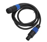 ASHATA Cable de Extensión para Altavoz de 1,8 M, Speakon Macho a Speakon Hembra con Bloqueo por Giro, Cable de Altavoz Estéreo de Alta Potencia para Sistema de Sonido Profesional