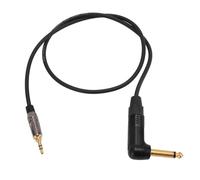 ASHATA Cable de Guitarra para Sennheiser G3 G4, Cable de Instrumento de Guitarra Flexible Jack de 3,5 Mm a 6,35 Mm, Cable de Sistema de Guitarra Inalámbrico de Alta Resistencia a la