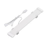 ASHATA Cable de Manga de la Manga de Argb, 5V 3 Pines Fuerte Conductividad de Luz Decrano Rilation Cable de Alimentación de para Computadora de Escritorio (X8 Plano (para Cable Simple o Doble de 8