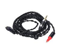 ASHATA Cable de Repuesto para Sennheiser, Cable de Audio Plateado OCC equilibrado de Doble Aguja y 8 núcleos para Sennheiser HD600 HD580(3,5 MM)