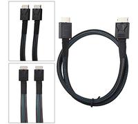 ASHATA Cable de Transmisión de Datos, Cable de Datos de Alta Velocidad, Conexión Rápida y Estable de 0,5 M / 1,64 Pies para Muchos Decives