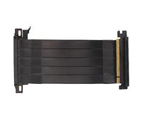 ASHATA Cable Elevador de Extensión Flexible de Alta Velocidad PCIE 4.0 X16, Cable de Extensión PCIE 4.0 VGA de Doble Cara Inversa de 180 Grados para Tarjeta Gráfica GPU, Transmisión de (Negro)
