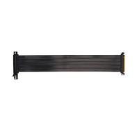 ASHATA Cable Elevador GPU, PCIE 4.0 X16 Extreme Flexible Tarjeta de Extensión GPU de Alta Velocidad de 180 Grados, Cable Elevador para RX6900XT RX6800XT RTX3090ti Negro (35cm)