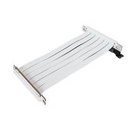 ASHATA Cable Elevador PCIE 3.0 X16, Extensor de Tarjeta Gráfica Flexible para Montaje Vertical, Blindaje de 180°, Fácil Instalación con Adaptador de Alta Velocidad (50cm)