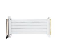 ASHATA Cable Elevador PCIE 4.0 X16, Cable Elevador Extensor PCI Express de 180 Grados de Alto Blindaje, Cable de Extensión PCIE 4.0 Flexible para GPU de la Serie RTX 40 para GPU RDNA 3 (Blanco)