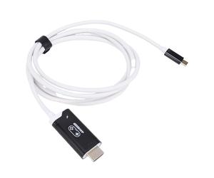 ASHATA Cable HD de TV para Estación Base 2 Dock, Cable de Carga PD 4K 144Hz USB C 3,2 100W, Adaptador de Viaje Portátil para Vídeo (blanco negro)