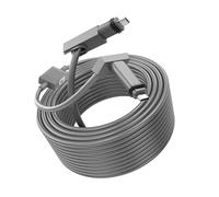 ASHATA Cable Rectangular de Repuesto para Satélite, Resistente Al Agua, Duradero, de 30 Pies, con Adaptador Ethernet para Antena Parabólica Gen 2 V2