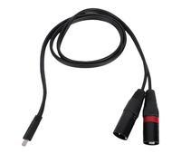 ASHATA Cable USB C a XLR Macho Dual, Cable de Divisor en Y para Teléfono, Tableta, Computadora Portátil, con Enchufes Chapados en Oro, Revestimiento de PVC, para Configuración de,