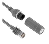 ASHATA Cable V3, Cable de Red LAN Ethernet RJ45 Macho a Hembra de 1200Mbps, Adaptador SPX Plug a RJ45, Conector de Cable RJ45 para Satélite Rectangular V3 (2M)