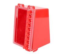 ASHATA Caja de Cerradura para Montaje en Pared con Panel Transparente de 8 Posiciones para Colgar Cerraduras, Caja Combinada de Llaves, Adecuada para Trabajadores de Fábrica, Hecha de Plástico de