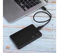 ASHATA Caja de Disco Duro, 2.5 Pulgadas USB 3.0 Unidad de Disco Duro Móvil Caja Externa Caja de Caja HDD SSD, Caja de 2.5 Unidad de Disco Duro Caja de Unidad de Disco Duro SSD Plug