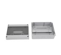 ASHATA Caja de Interruptor de Aire Pequeña para el Hogar, Protección IP65 a Prueba de Agua, Fácil Instalación, Disyuntor en Miniatura de 12 Vías con Carril Din para Entusiastas del Bricolaje