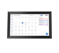 ASHATA Calendario Digital de 15,6 Pulgadas, Tabla de Tareas, Pantalla Táctil Inteligente Interactiva para Horarios Familiares, Planificador Familiar WiFi para Pared de Escritorio con (EU)
