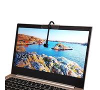 ASHATA Cámara Central, Cámara Web Central para PC, Cámara de Pantalla Media de 8 MP con Unidad de Micrófono Incorporada Cámara Web Central USB de Enfoque Fijo Gratuito para PC,