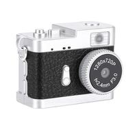 ASHATA Cámara con Llavero, Cámara Pequeña Digital 720P HD de 5 MP, Grabadora de Vídeo Portátil con Pantalla LCD a Color de 0,96 Pulgadas, Tarjeta de Memoria Bulit de 32 GB, Luz de (Black)