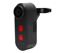 ASHATA Cámara de Bicicleta con Luz de Detección, Cámara Trasera de Video Trasero de 4K HD, Control de la Aplicación de Agua IPX6 a Prueba de Agua de 140 °, 5000 MAh Recargable, para el Ciclismo Al