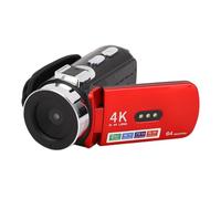 ASHATA Cámara de Cámara de Video 4K, 64MP para la Cámara de Vlogging de Youtube, Pantalla de Rotación de 3.0 Pulgadas de 180 Grados, Conectividad WiFi, Luz LED, para Fotografía de Viaje