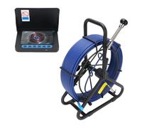 ASHATA Cámara de Inspección de Tuberías 18 Mm Impermeable con Luz para Drenaje Plomería Inspección Uso Industrial 30 M 32 GB