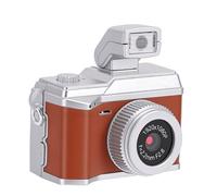 ASHATA Cámara de Llavero Pequeña Portátil Vintage 1080P con Luz LED para Viajes, Videocámara Digital Pequeña para Principiantes, Adolescentes y Personas Mayores, Tamaño ABS 1,93 X 1,61 X, Pulgadas