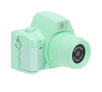 ASHATA Cámara Digital 2K, Cámara de Llavero Retro con Luz LED y 4 Filtros, Grabadora de Vídeo con Visualización en Tiempo Real, Batería Integrada de 180 MAh para Viajes (Verde Claro)